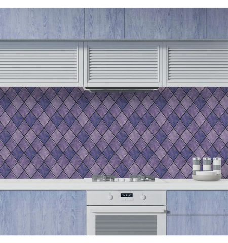 Purple Diamond Peel and Stick Wall Tile