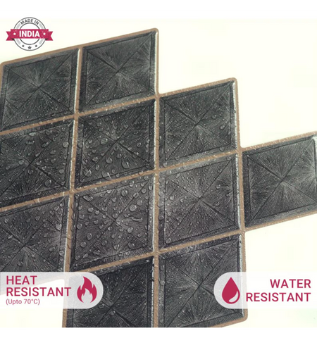 Charcoal Grey Peel and Stick Wall Tile