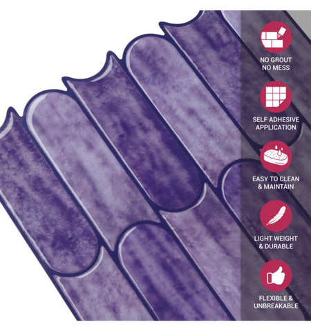 Indigo Peel and Stick Wall Tile