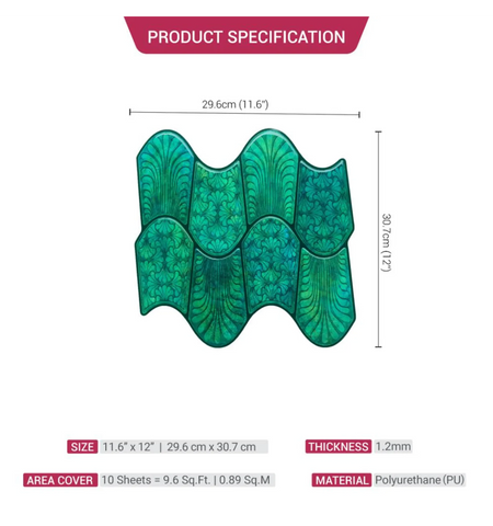 Peel and Stick Wall Tile: Kitchen Backsplash, Self Adhesive