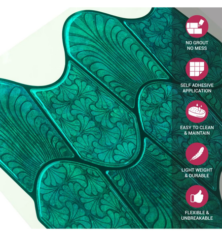 Peel and Stick Wall Tile: Kitchen Backsplash, Self Adhesive