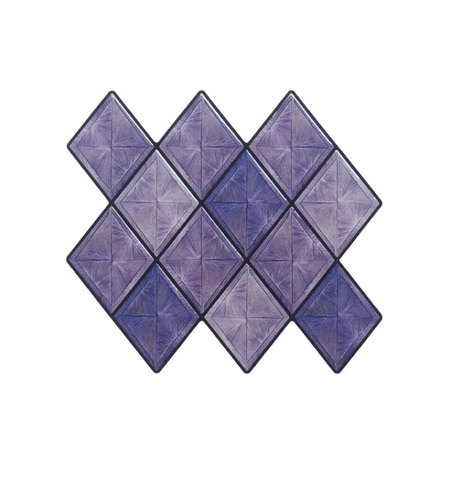 Purple Diamond Peel and Stick Wall Tile