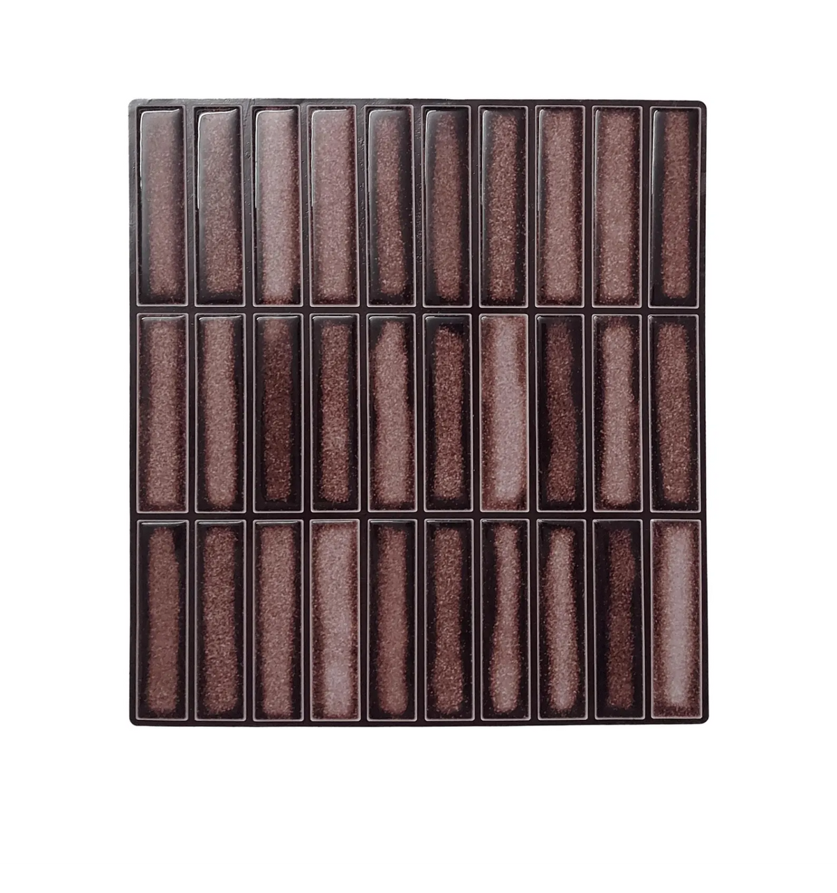 Brown Peel And Stick Tiles 3D Kitchen Backsplash Tile