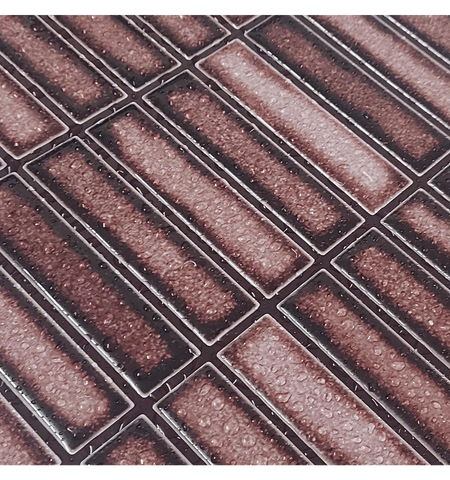 Brown Peel And Stick Tiles 3D Kitchen Backsplash Tile
