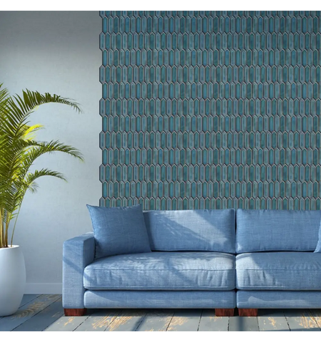 Crayon Blue Peel and Stick Wall Tile | Kitchen Backsplash Tiles