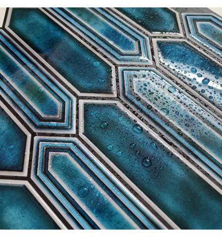 Crayon Blue Peel and Stick Wall Tile | Kitchen Backsplash Tiles