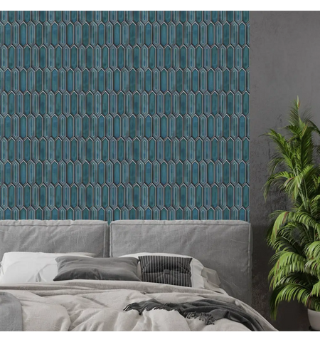 Crayon Blue Peel and Stick Wall Tile | Kitchen Backsplash Tiles