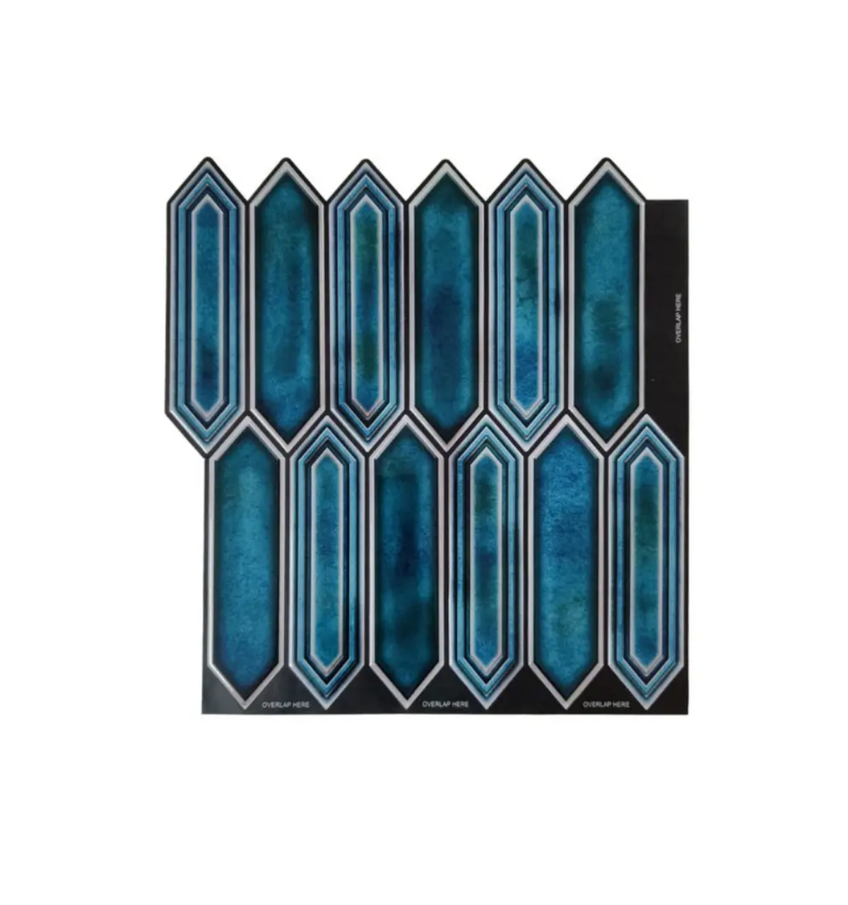 Crayon Blue Peel and Stick Wall Tile | Kitchen Backsplash Tiles