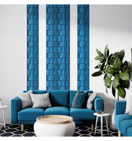 Navy Blue Capsule Peel and Stick Backsplash Tiles