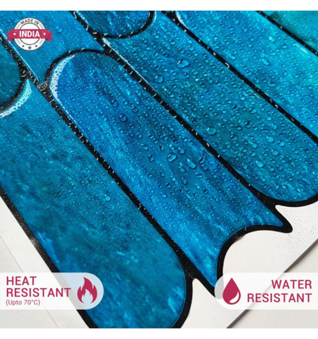 Navy Blue Capsule Peel and Stick Backsplash Tiles