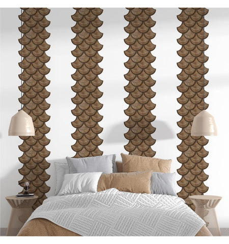 Brown Cinnamon Peel and Stick Backsplash Tile