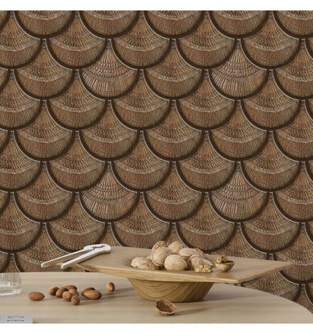 Brown Cinnamon Peel and Stick Backsplash Tile