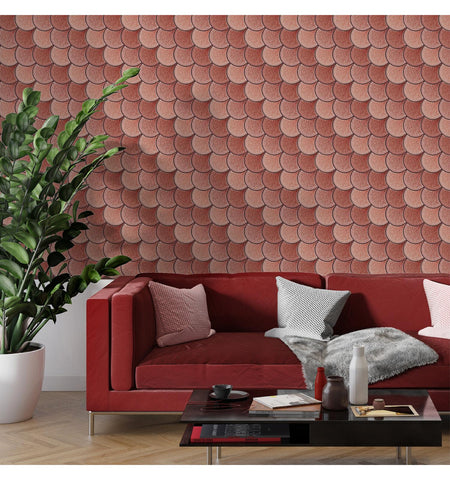 Fauxsaic Red Peel And Stick Wall Tile | Kitchen Backsplash Tiles | Self Adhesive Tiles For Home Décor