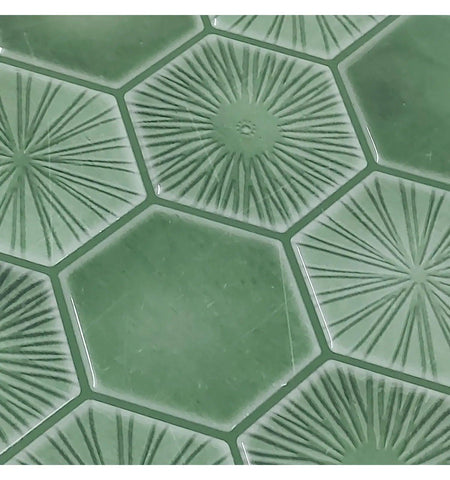 Antique Green Peel and Stick Wall Tile | Hexagon Kitchen Backsplash Tiles | self Adhesive Tiles for Home Décor