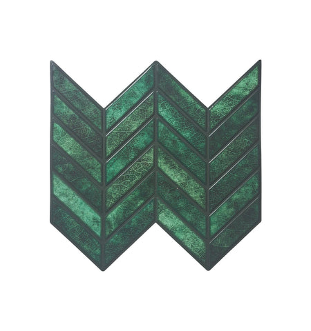 Textured Emerald Green Peel And Stick Wall Tile | Kitchen Backsplash Tiles | Self Adhesive Tiles For Home