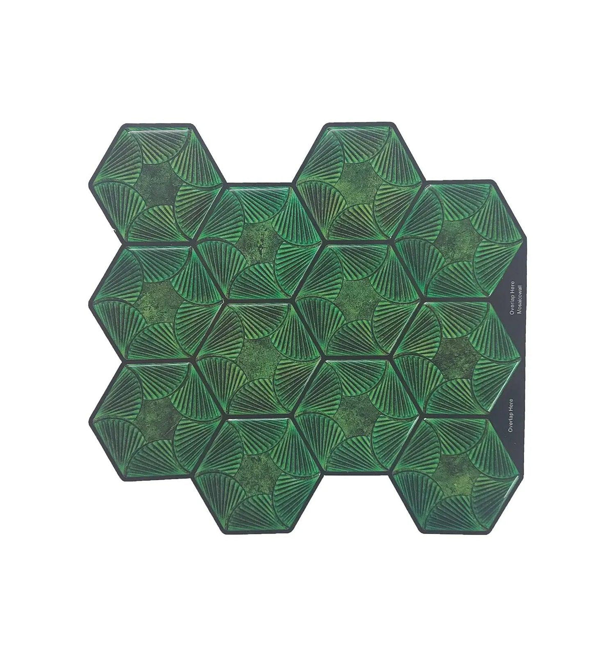 Forest Green Peel and Stick Wall Tile | Hexagon Kitchen Backsplash Tiles | self Adhesive Tiles for Home Décor