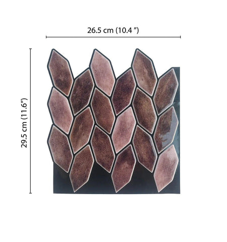 Rose Gold Peel And Stick Wall Tile | Kitchen Backsplash Tiles | Self Adhesive Tiles For Home Décor