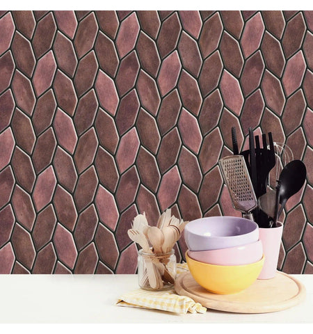 Rose Gold Peel And Stick Wall Tile | Kitchen Backsplash Tiles | Self Adhesive Tiles For Home Décor