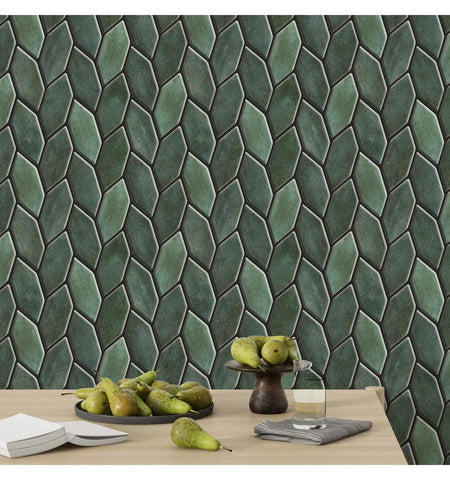 Fern Green Peel And Stick Wall Tile | Kitchen Backsplash Tiles | Self Adhesive Tiles For Home Décor