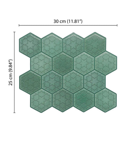 Decorative Peel and Stick Wall Tile | Hexagon Kitchen Backsplash Tiles | self Adhesive Tiles for Home Décor