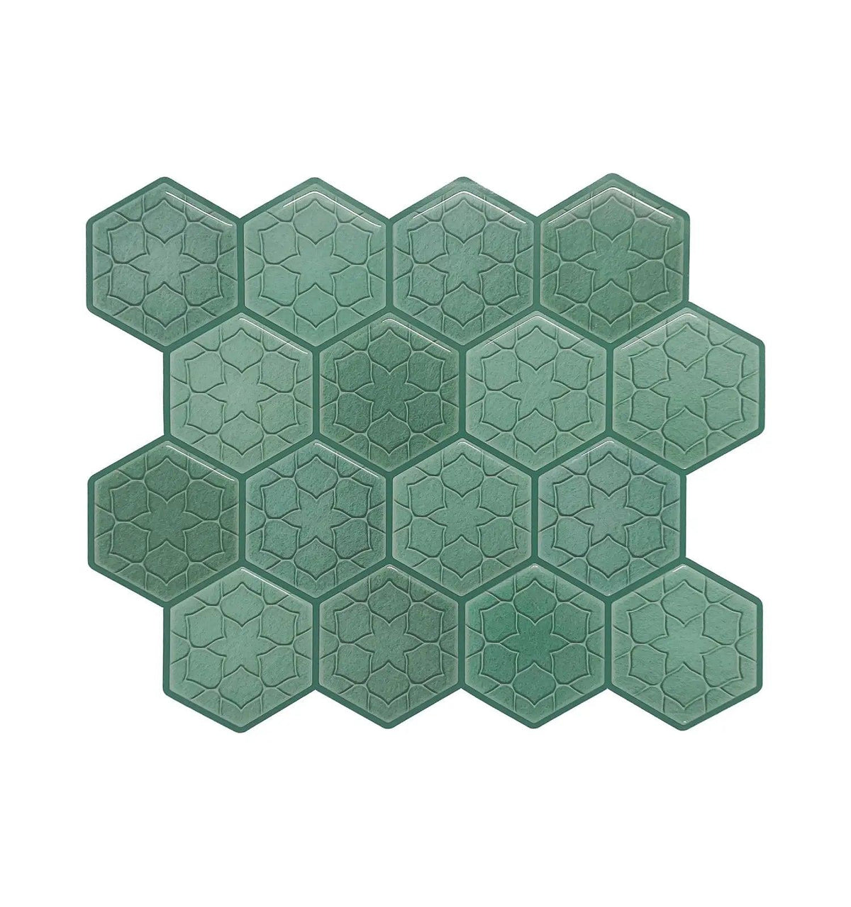 Decorative Peel and Stick Wall Tile | Hexagon Kitchen Backsplash Tiles | self Adhesive Tiles for Home Décor