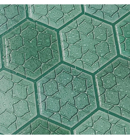 Decorative Peel and Stick Wall Tile | Hexagon Kitchen Backsplash Tiles | self Adhesive Tiles for Home Décor