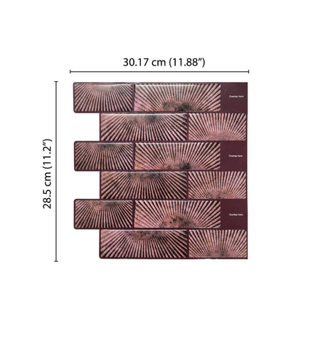 Rose Gold Peel and Stick Wall Tile | Kitchen Backsplash Tiles | Self Adhesive Tiles For Home Decor