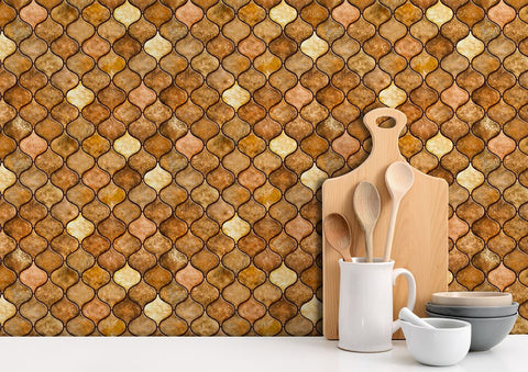 Peel and Stick Backsplash self Adhesive Tiles in Moroccan for Home Décor