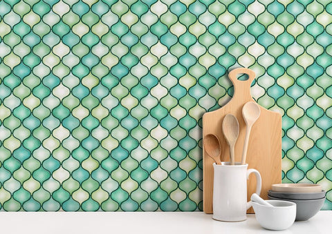 3D Peel and Stick Backsplash self Adhesive Tiles in Moroccan for Home Décor | Kitchen