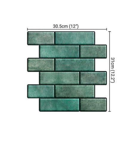 Green Peel and Stick Tiles | Peel and Stick Tiles for Backsplash