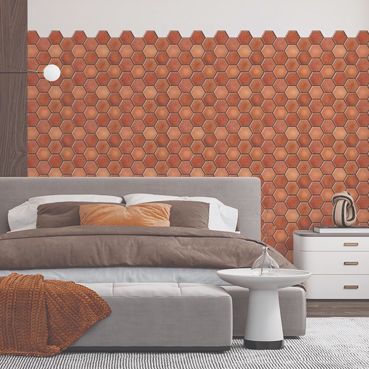 Terracotta Peel and Stick Wall Tile | Hexagon Kitchen Backsplash Tiles