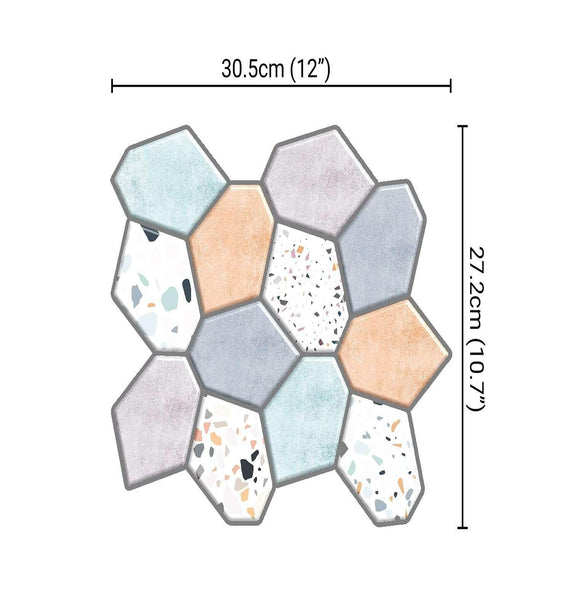 Greco Terrazzo Peel and Stick tiles | Vinyl peel and stick tiles