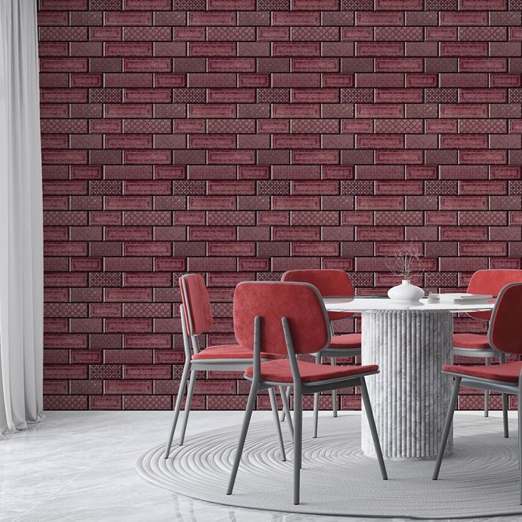 Cherry Red Peel and Stick Tile | Red Subway Stick on Tile