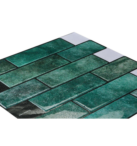 Green Peel and Stick Tiles | Peel and Stick Tiles for Backsplash