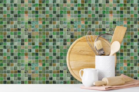 Peel and Stick Self adhesive Backsplash DIY Kitchen Bathroom Home Wall tile