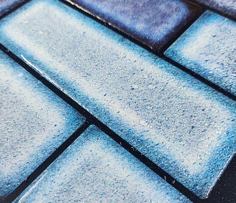 Blue Subway Peel and Stick Tiles