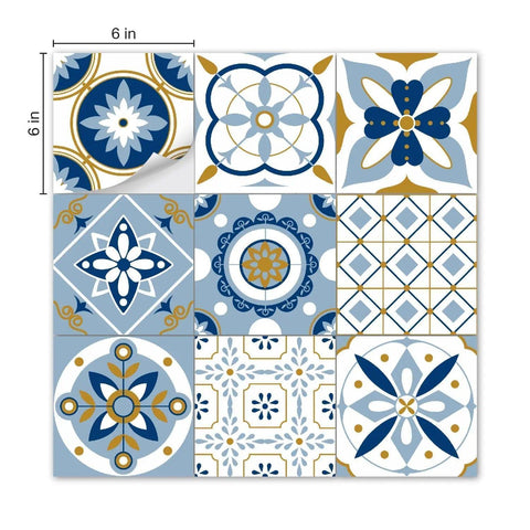 Blue Talavera Tile Stickers