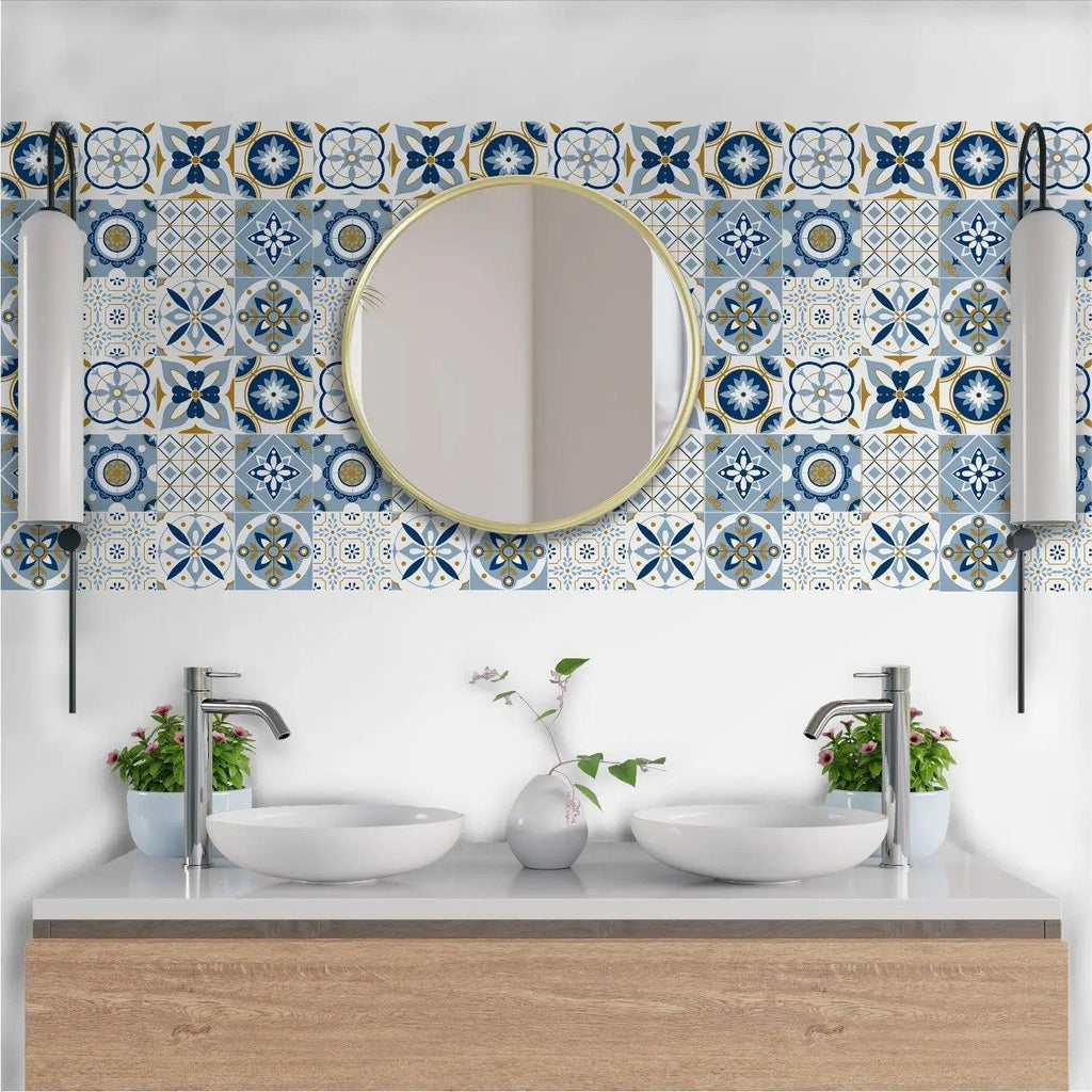 Blue Talavera Tile Stickers – Mosaicowall