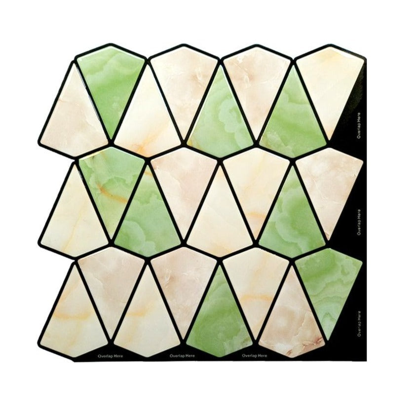 Peel and Stick 3D Tiles Diamond Peel and Stick Tiles - Mosaicowall Mosaicowall Diamond Peel and Stick Tiles