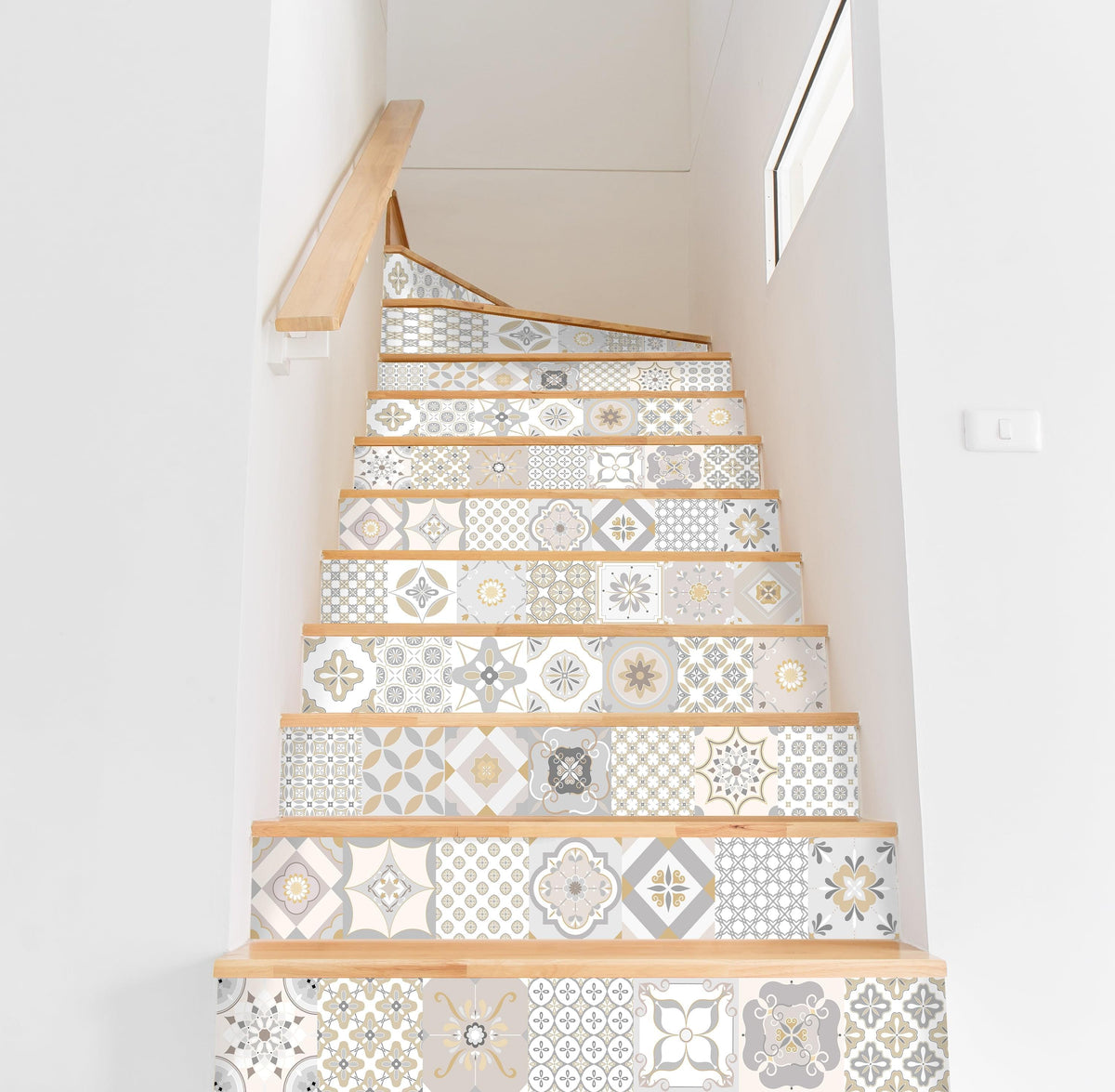 Beige Decorative Stair Riser