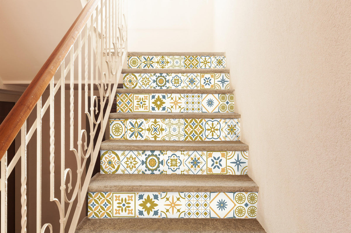 Mosaic Riser Colorful Decorative Stair Riser – Mosaicowall