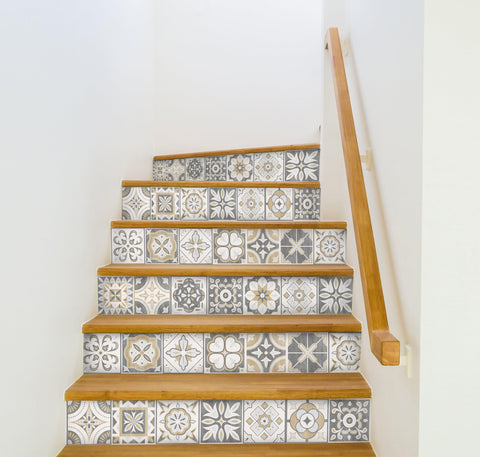 Beige Decorative Stair Riser