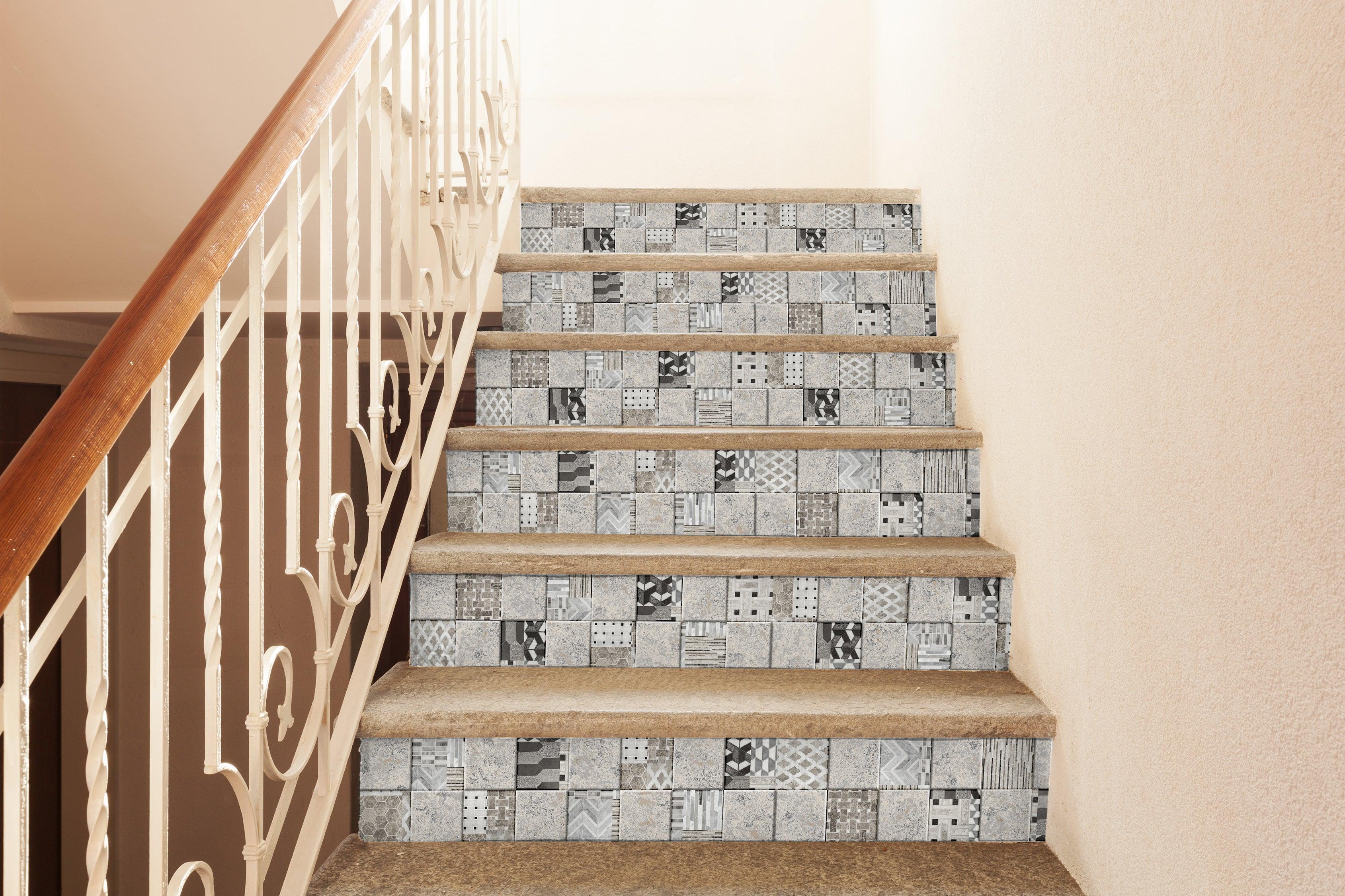 Tile Stair Riser Decorating Ideas