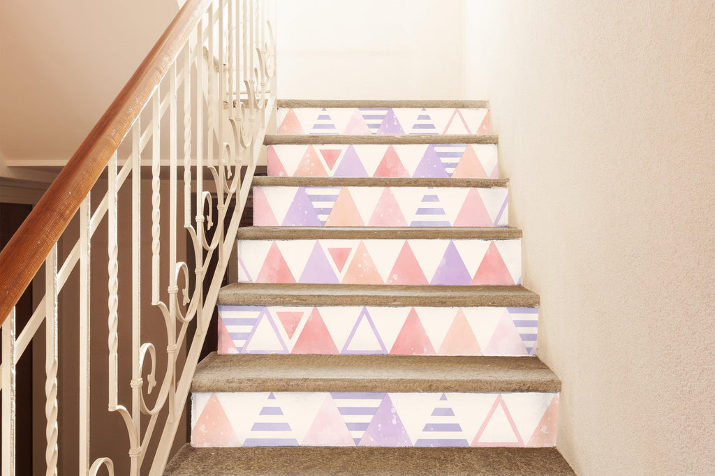 Colorful Decorative Stair Riser – Mosaicowall