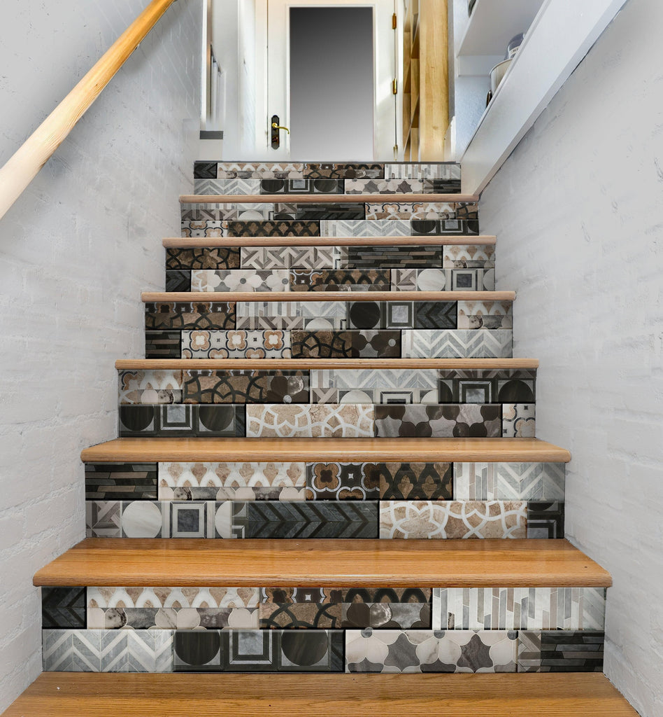 Mosaic Riser Colorful Decorative Stair Riser – Mosaicowall