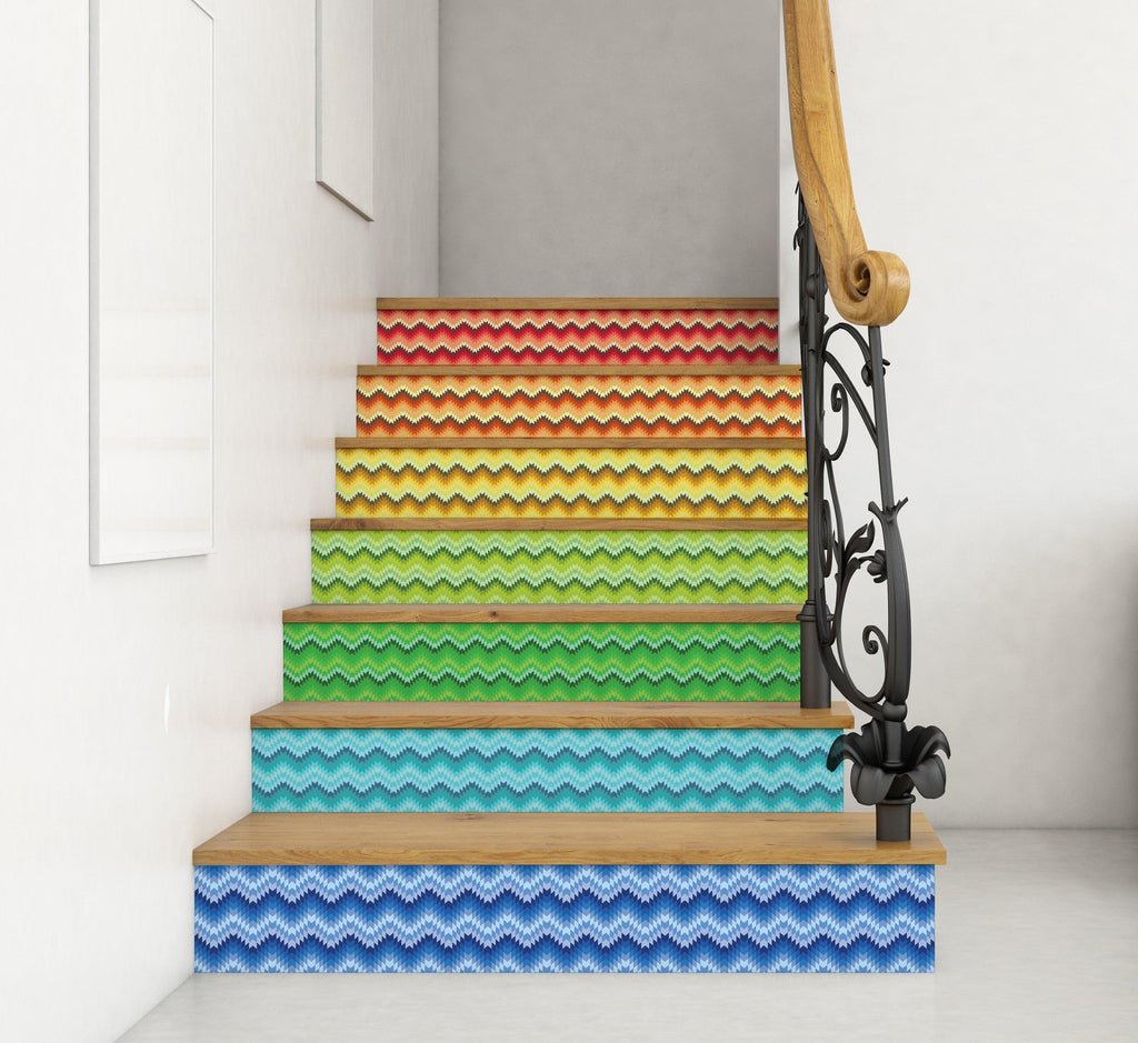 Colorful Decorative Stair Riser – Mosaicowall