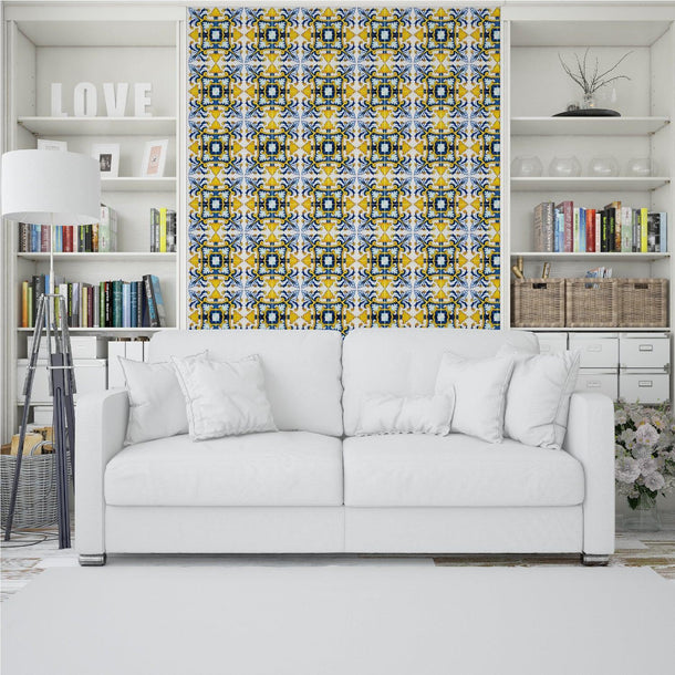 Tile Stickers Portuguese Pattern Tile Stickers - Mosaicowall Mosaicowall Portuguese Pattern Tile Stickers