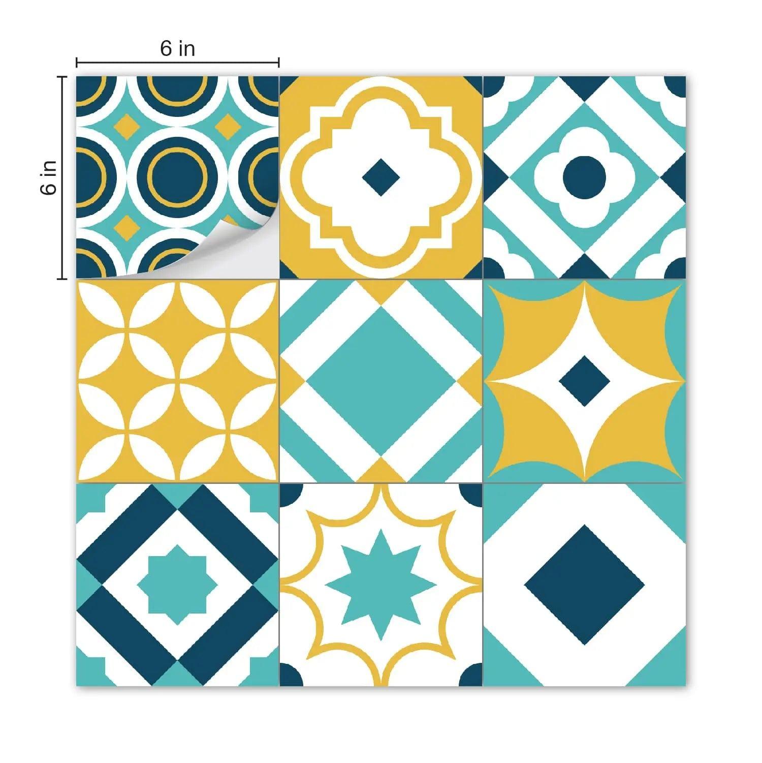 Turkish Rug Sticker Turkish Tile Stickers – Mosaicowall