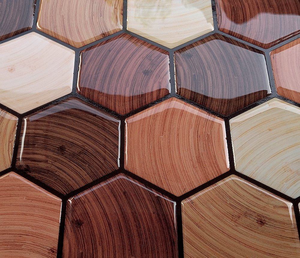 Peel and Stick 3D Tiles Wooden Peel and Stick Tiles - Mosaicowall Mosaicowall Wooden Peel and Stick Tiles