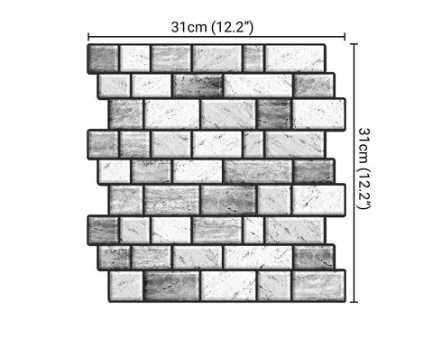 Earl Grey Cobblestone Peel and Stick tiles | stone peel & stick gel tiles